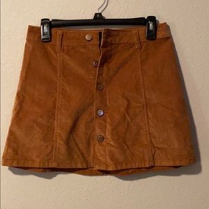 Camel corduroy skirt
